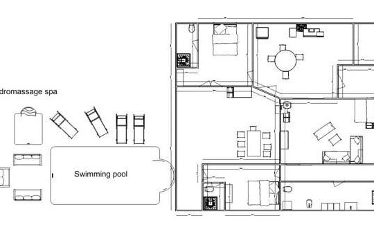 Дом ПРЕМАНТУРА, ДВА СОЕДИНЕННЫХ ДОМА, ПЕРВЫЙ И ЭТАЖ, ДВА БАССЕЙНА