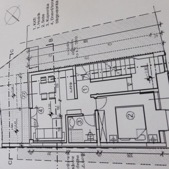 Дом ПУЛА, ЦЕНТР, ДОМ С ТРЕМЯ КВАРТИРАМИ В СТРОИТЕЛЬСТВЕ