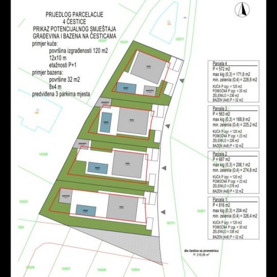 Građevinsko zemljište, Medulin, 563 m2
