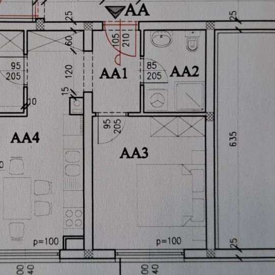 Stan u izgradnji – Monvidal, 54 m²