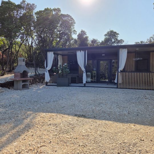 Moderna montažna vikendica s pogledom na more – Peruški, Istra