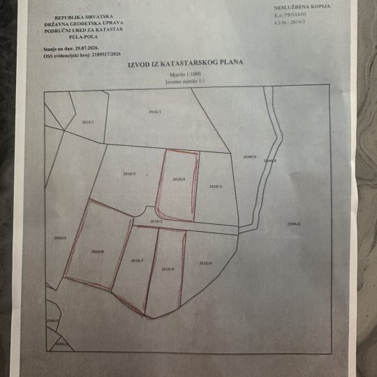Puntera – Barban: Na prodaju 4 premium građevinske parcele, pogled more!