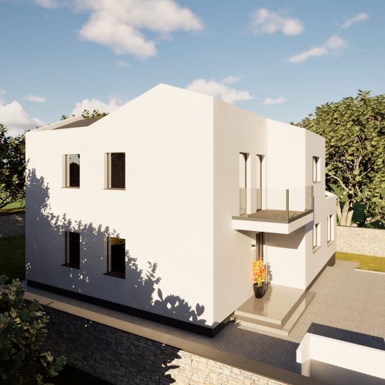 Žminj: Građevinsko zemljište s dozvolom i projektom, 660 m2