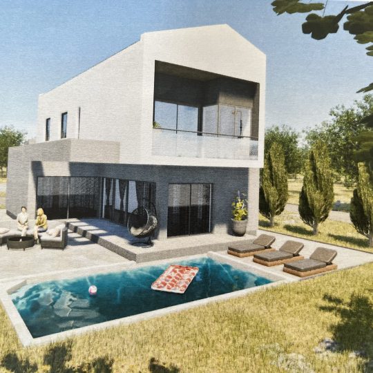 Žminj: Zemljište s pravomoćnom građevinskom dozvolom i projektom, gradite odmah!